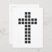 任意のロゴまたは画像でクロスパターンを作成 インビテーションポストカード (正面/裏面)