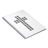 任意のロゴまたは画像でクロスパターンを作成 ノートブック (右側)