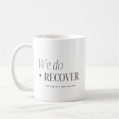 任意のロゴ依存回復カウンセラー業務 コーヒーマグカップ (左)