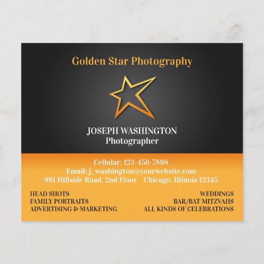 任意のロゴ チラシ (裏面)