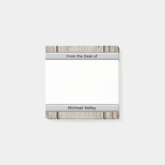 任意の名前からの机の上のカスタムメッセージ ポストイット (正面)