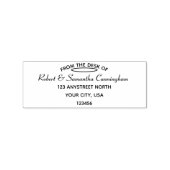 任意の名前のデスクから任意のアドレス –  ラバースタンプ (インプリント)