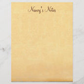 任意の名前のノートを追加する古い紙レターヘッド (正面)