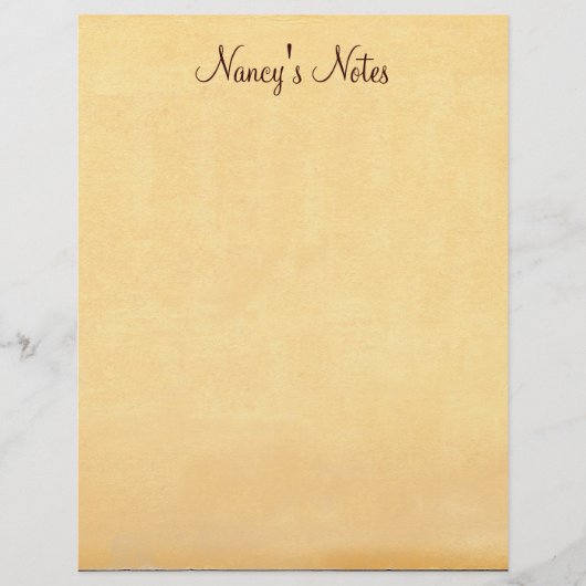 任意の名前のノートを追加する古い紙レターヘッド (正面)