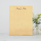 任意の名前のノートを追加する古い紙レターヘッド (スタンド正面)