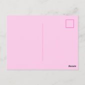 任意の名前へのカスタマイズ可能な文字ハッピーバースデー ポストカード (裏面)