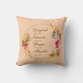 任意の名前を変更する日付レジェンドセノラマミアブエラ クッション (正面)