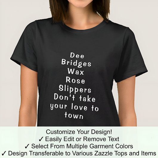 任意の名前カスタム05WのRuby Tee完全な名前 Tシャツ