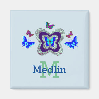 任意の名前鮮やか蝶マグネット マグネット
