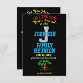 任意の名前 家族再会 イベント 任意の日付 セーブザデート (正面/裏面)