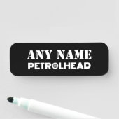 任意の名前Petrolhead パーソナライズされた 名札 (インサイチュ)