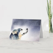 任意の品種の犬の悔やみや弔慰損失記念碑 カード (正面)