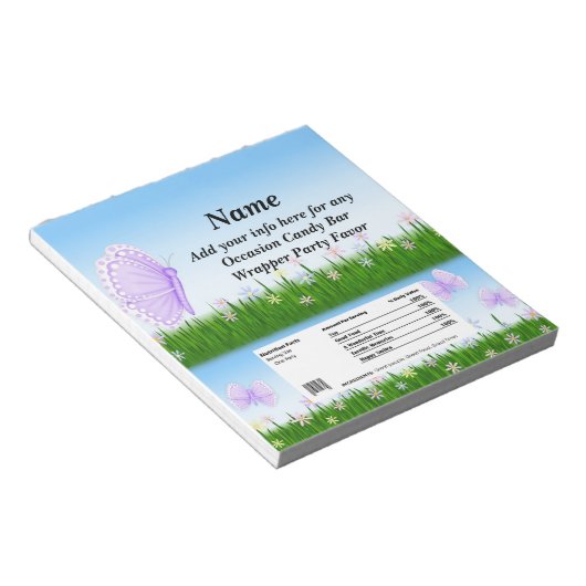 任意の場合キャンディバーラッパーパーティーの好意 ノートパッド (アングル)