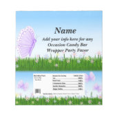 任意の場合キャンディバーラッパーパーティーの好意 ノートパッド (正面)