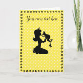 任意の大事な行事カエルプリンセスグリーティングカード カード (正面)