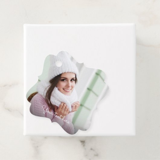 任意の大事な行事カスタムフォトメッセージカード フェイバータグ (インサイチュ)