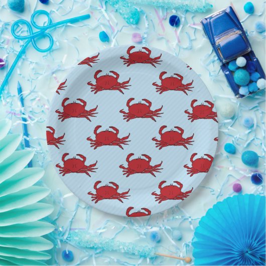 任意の大事な行事カニフェストチェンジ色 ペーパープレート (パーティー)