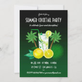 任意の大事な行事サマーカクテルパーティの招待状 招待状 (正面)