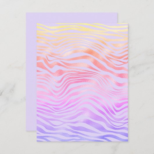 任意の大事な行事シルバーゼブラストライプカ空白のード (正面/裏面)