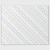 任意の大事な行事パターン（の模様が）ある星包み紙 ラッピングペーパー (フラット)