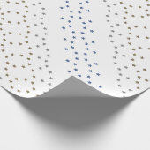 任意の大事な行事パターン（の模様が）ある星包み紙 ラッピングペーパー (角)