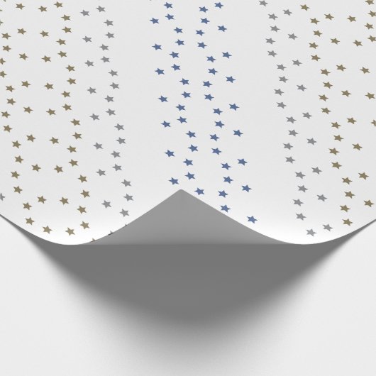 任意の大事な行事パターン（の模様が）ある星包み紙 ラッピングペーパー (角)