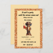 任意の大事な行事パーティー 招待状 (正面/裏面)