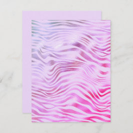 任意の大事な行事ホログラフィックゼブラストライプカード