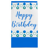 任意の大事な行事ポルカドットデザイン スモールペーパーバッグ (裏面)