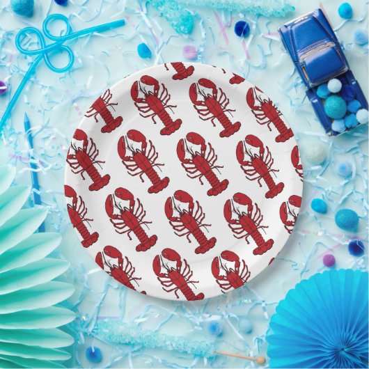 任意の大事な行事ロブスター焼き付け/沸騰パーティー ペーパープレート (パーティー)