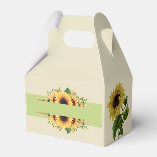 任意の大事な行事用ひまわり フェイバーボックス (裏面サイド)