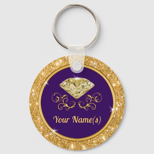 任意の大事な行事素晴らし、格安パーティーの好意 キーホルダー (裏面)