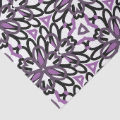 任意の大事な行事紫と灰色の幾何学的デザイン 薄葉紙 (詳細)