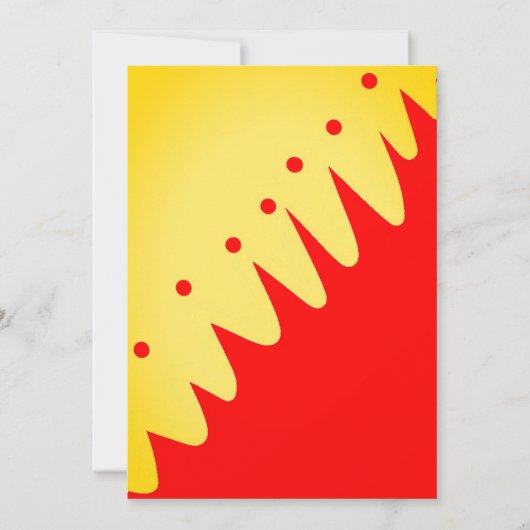 任意の大事な行事 招待状 (正面)