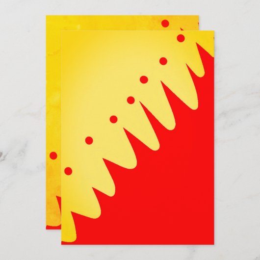 任意の大事な行事 招待状 (正面/裏面)