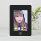 任意の大事な行事Selfieパーティーの追加フォト招待 招待状 (スタンド正面)