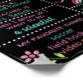 任意の学年に対応 オーダーメイドの入学初日サイン ポスター (角)