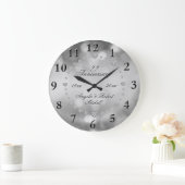 任意の年のエレガント記念日 ラージ壁時計 (ホーム)