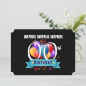 任意の年のサプライズ誕生日パーティー風船A06 招待状 (スタンド正面)