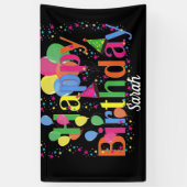 任意の年のハッピーバースデーパーソナライズされた 横断幕 (縦)