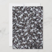 任意の年のビデオゲームのレベルアップゲーマー誕生日 招待状 (裏面)