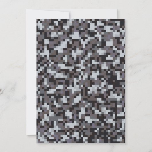 任意の年のビデオゲームのレベルアップゲーマー誕生日 招待状 (裏面)