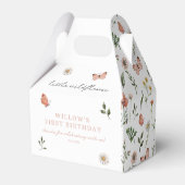 任意の年のフローラ小さな野草の誕生日 フェイバーボックス (裏面サイド)