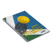 任意の年のモノグラムPICKLEBALL ノートブック (右側)