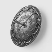 任意の年のヴィンテージのルックラウンドクロック ラウンド壁時計 (傾斜)