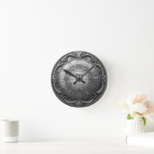 任意の年のヴィンテージのルックラウンドクロック ラウンド壁時計 (ホーム)