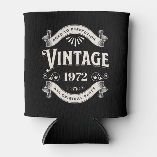 任意の年のヴィンテージ誕生日クーラーボックス 缶クーラー (正面)