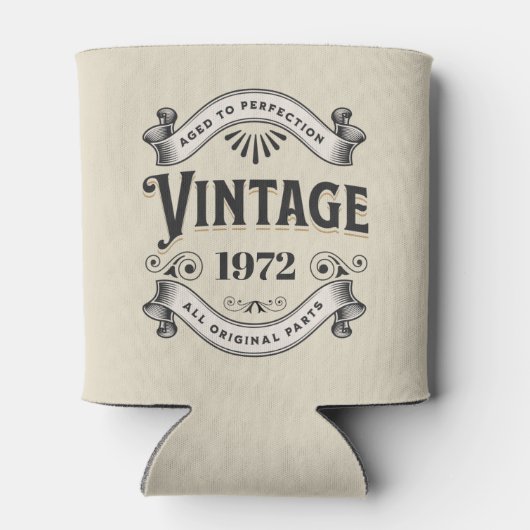 任意の年のヴィンテージ誕生日 缶クーラー (裏面)