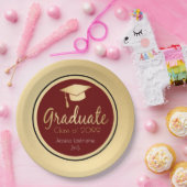 任意の年の大学院金ゴールド ペーパープレート (パーティー)