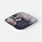 任意の年アダルト誕生日シャンパンヒール ペーパープレート (傾斜あり)